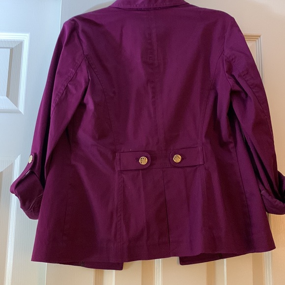Charter Club XS Berry Color with Gold Buttons Jacket - Picture 2 of 2